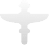 A white eagle icon on a blue circle.