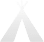 A teepee tent icon on a grey background.