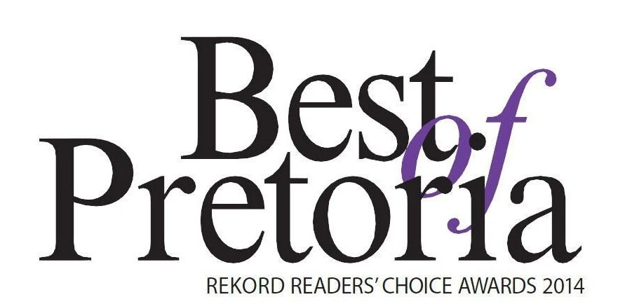 The Best of Pretoria Rekord Readers' Choice Awards 2014 logo on a white background.