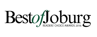 Best of Joburg Readers' Choice Awards 2016 on a white background.