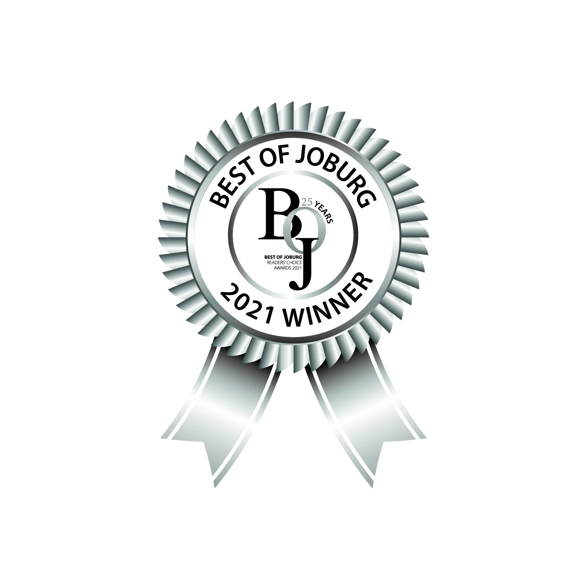 The Best of Joburg Readers' Choice Awards 2021 winner logo on a white background.