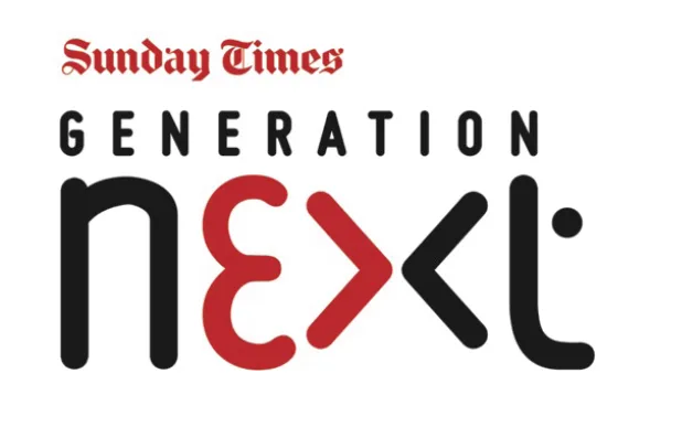 The Sunday Times Generation Next Awards logo on a white background.