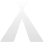 A teepee tent icon on a grey background.