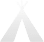 A teepee tent icon on a grey background.