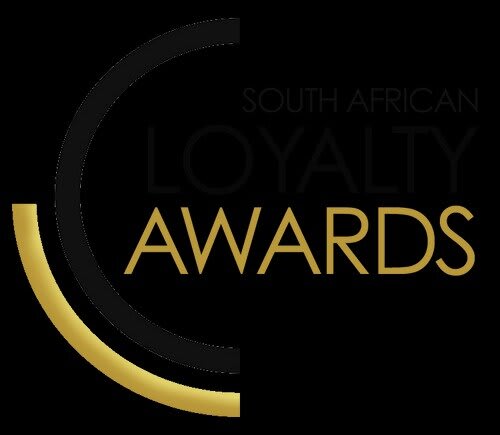 The South African Loyalty Awards logo on a black background.