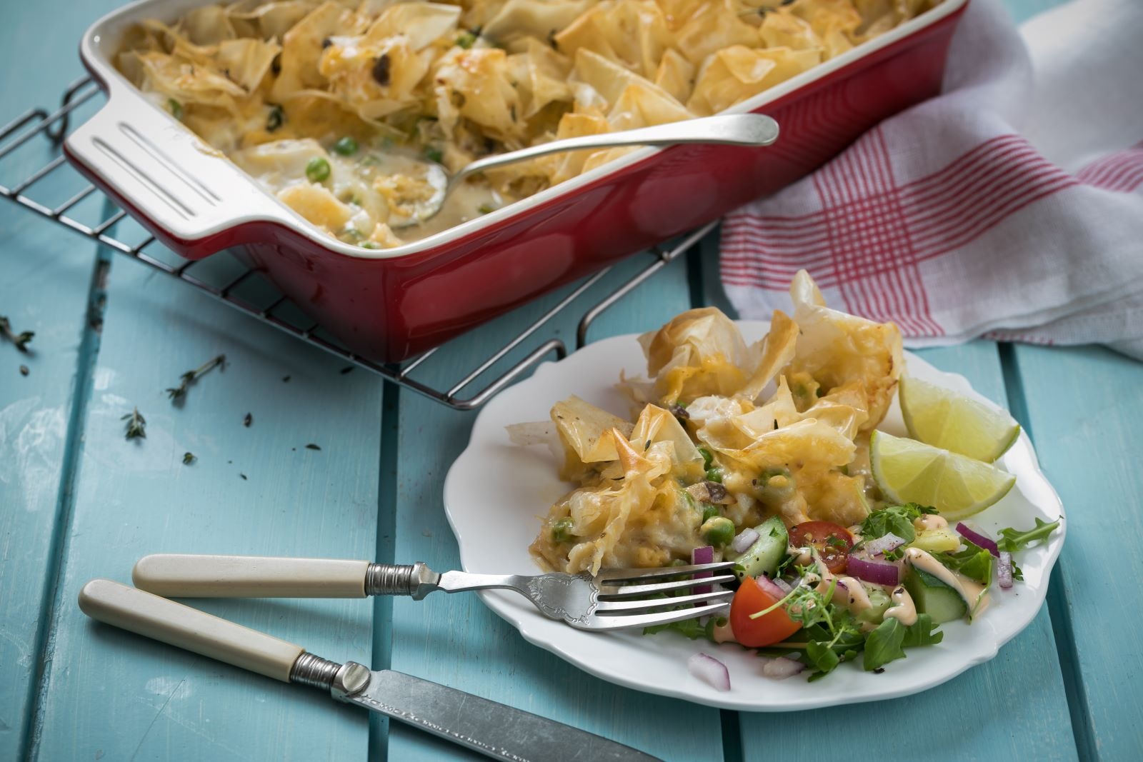 Phyllo Fish Pie Recipe | Spur Sauces