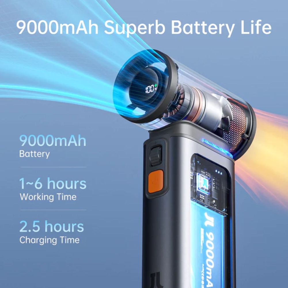 พัดลมพกพกจากแบรนด์ Jisulife  รุ่น FA55 มาพร้อมแบตเตอรี่ถึง 9000mAh ดีไซน์สวยงาม ปรับระดับความแรงลมได้ถึง 100 ระดับ พร้อมหน้าจอ LED แสดงผล สั่งซื้อได้แล้วที่ iStudio by SPVi