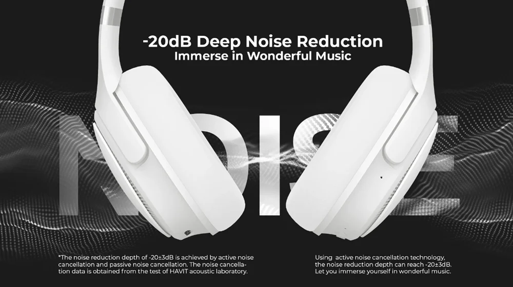 หูฟังไร้สาย HAVIT Headphone Bluetooth Model H630BT Pro