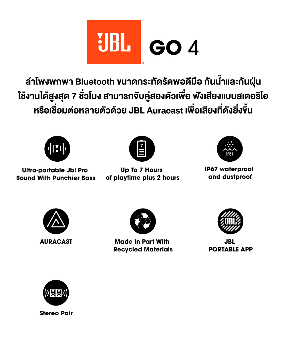 JBL Go4 Description
