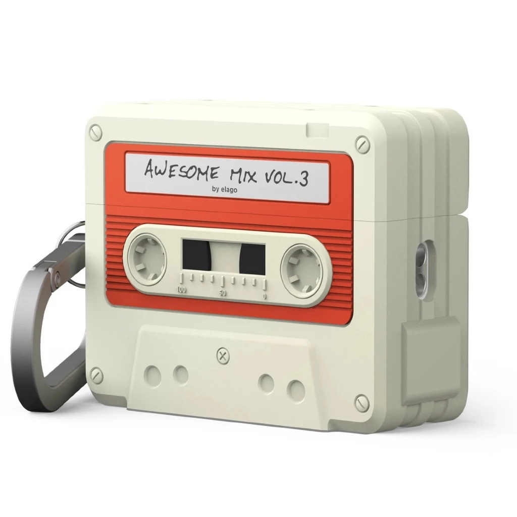 เคส Elago AirPods Pro 3 Cassette Tape Hang Case - Classic White / Red