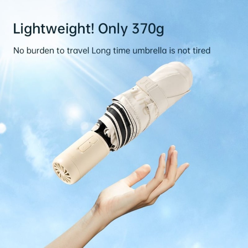 JISULIFE ร่มพกพาพร้อมพัดลมในตัว Portal Umbrella Fan รุ่น FA52 5