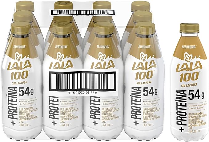 Lala 100 Leche Sin Lactosa 12x1L por $346 | Amazon