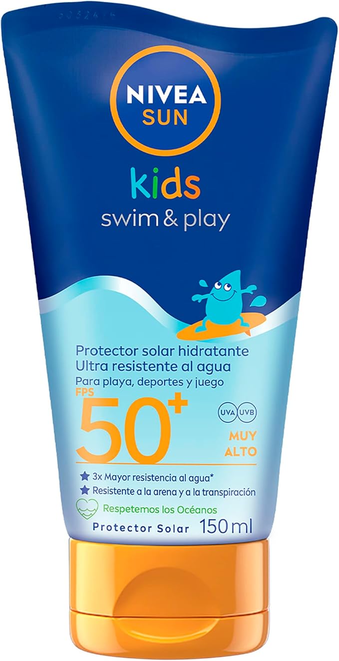 Protector Solar NIVEA SUN Kids FPS 50+ 150ml por $180 | Amazon