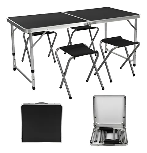 Mesa Plegable 4 Bancos Portátil en $678 | Oferta Mercado Libre