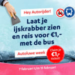 Daluren dagkaart Connexxion voor €1