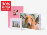 30% korting vanaf €30 op alle fotoboeken bij HEMA