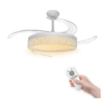 LED ATOMANT Ventilador de Techo con Luz LED 40W, Motor DC 32W por 31.85€