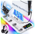 Soporte PS5 Multifuncional con Carga y Refrigeración por 15,26€