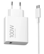 Chargeur Xiaomi Combo Blanc - 100W, avec câble 100 cm USB-A vers USB-C à 21,76€