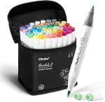 Ohuhu Alcohol Brush Markers 48 Kleuren, voor €35,73 bij Amazon