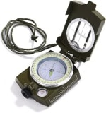 GWHOLE Brújula Militar de Orientación Impermeable para Senderismo por 10.21€