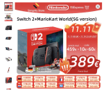 Nintendo Switch 2 + mariokart world voor 389 euro met de code