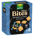 GULLÓN Mini bites quinoa y chia 160 gr por 0.95€