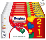 21 rollos Regina de Corazones Papel Cocina 58 Hojas De 2 Capas Por Rollo por 12.34€