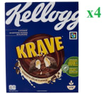 4 x Kellogg's Krave Cookies & Cream 375g por 10.92€