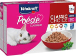 12 paquetes Vitakraft Poésie Classique comida húmeda para gatos 85g por 4,55€