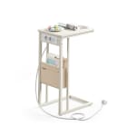 VASAGLE Mesita auxiliar con estación de carga para espacios pequeños por 29,99€