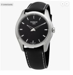 Tissot Couturier quartz black dial men's watch por 198,03€