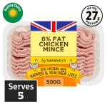 Sainsbury's 500g British 6% Fat Chicken Mince (Nectar Price)