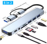 Adaptador USB-C hub MacBook Pro por 5.76€