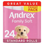 Andrex Family Soft Toilet Tissue 24 Rolls – £7.73 at Asda