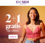 2+1 gratis op bijna alles bij Lucardi