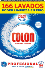 Colon Activo Profesional Polvo Detergente para la lavadora, 166 lavados por 17.57€