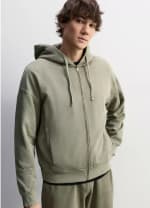 Sudadera con Cremallera Efecto Lavado para Hombre por 4.99€