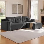 VASAGLE Sofá Esquinero, Sofá Modular 244 cm, Entrega Compacta por 295,99€