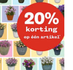 20% korting op 1 artikel naar keuze bij Welkoop