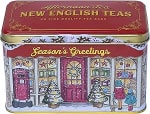 New English Teas Season's Greetings Christmas Tea Tin with 40 Teabags