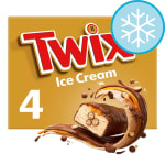 Twix Ice Cream Bars 4 Pack – Clubcard Price £1.55 at Tesco