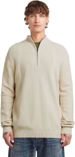 G-Star heren Structure Half Zip Knit Sweater voor €20,80 bij Amazon
