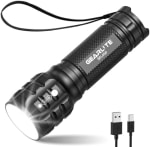 Gearlite Rechargeable LED Torch 2000 Lumens – Pack of 2 for £6.97