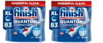 2 x Finish Quantum Infinity Shine Pastillas Lavavajillas 83 uds por 19.98€