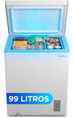 MIDEA Arcon Congelador Pequeño de 99L Horizontal Convertible por 126.65€