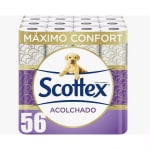 Papel higiénico Scottex 56 rollos acolchado por 16,01€