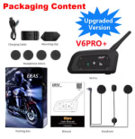 EJEAS V6 PRO + intercomunicador casco motocicleta auriculares Bluetooth por 17,39€