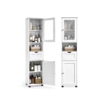 Vasagle Mueble Baño Estrecho con Patas Blanco Nube por 54.99€