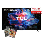 TCL 65V6C-UK 65" 4K Direct LED HDR Google TV + 2 Free Blue-Ray Films -Slightly Damag